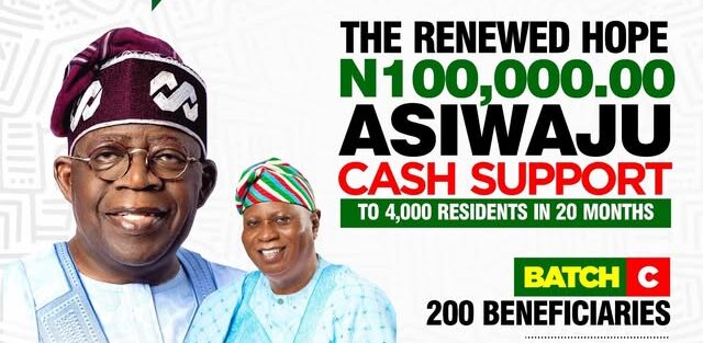 The Renewed Hope 100,000 Asiwaju Cash Support